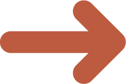 Une grande flèche marron sur fond gris clair, idéale pour guider vos proches lors d'un mariage champêtre dans les Landes.