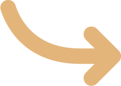 Sur un fond doux et lumineux, une grande flèche orange évoque l'élan, la convivialité et la chaleur d'un jour de fête.