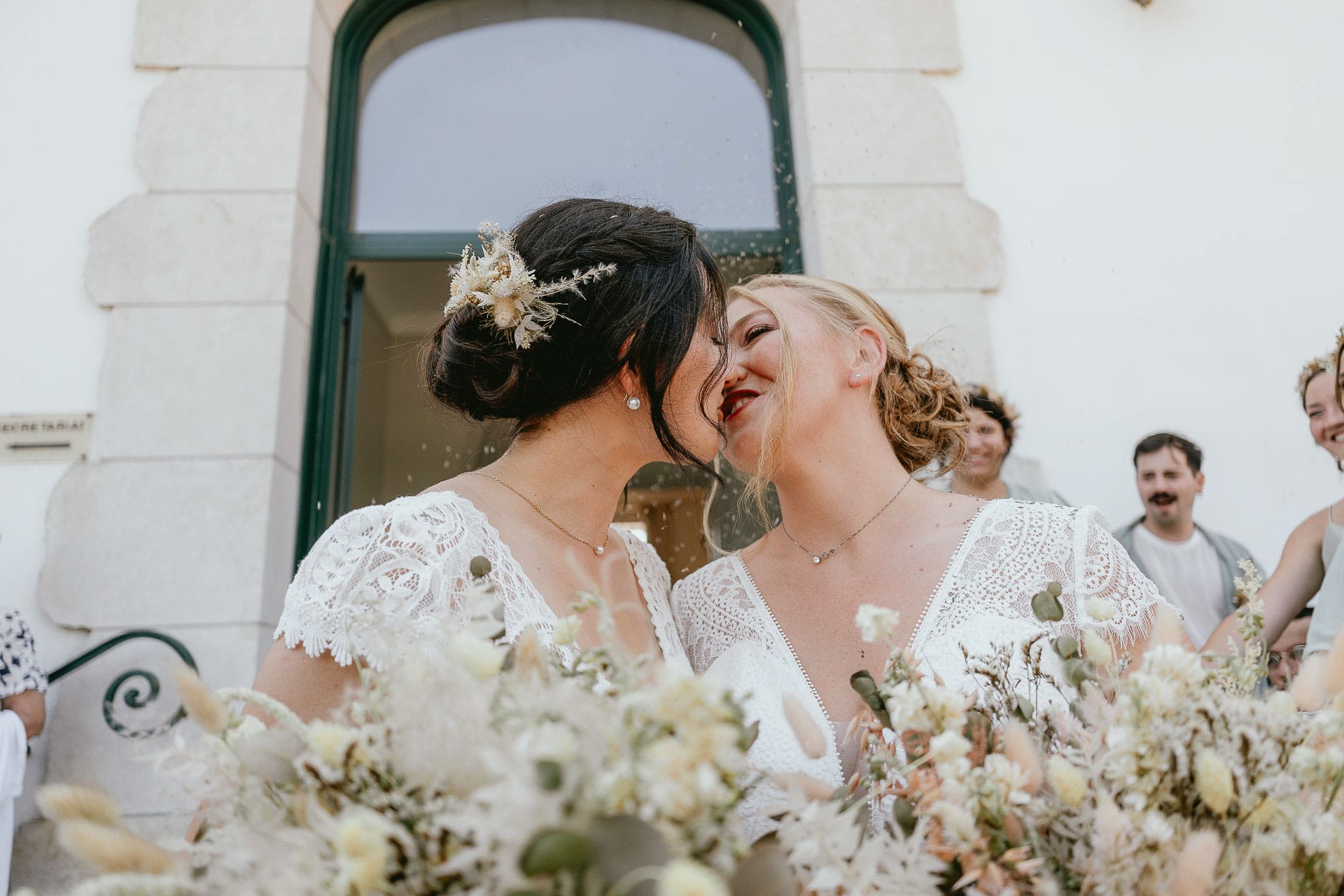 Deux mariées célébrant leur mariage dans les Landes